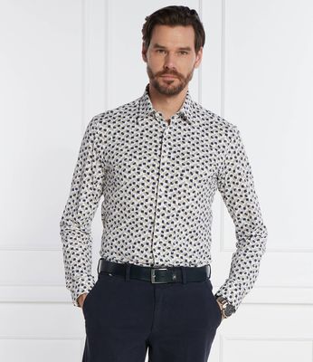 Koszula męska z klasycznym kołnierzykiem BOSS BLACK ze sklepu: Gomez Fashion Store w kategorii: Koszule męskie - zdjęcie 874714-BD9-10338_BB242M000075255