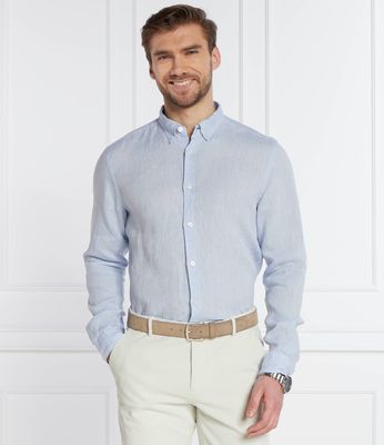BOSS BLACK - Koszula męska z kołnierzykiem button down ze sklepu: Gomez Fashion Store w kategorii: Koszule męskie - zdjęcie 874714-BD9-10338_BB242M000077450