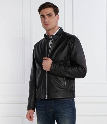 Kurtka męska na wiosnę BOSS BLACK ze sklepu: Gomez Fashion Store w kategorii: Kurtki męskie - zdjęcie 874714-BD9-10338_BB242M000103001