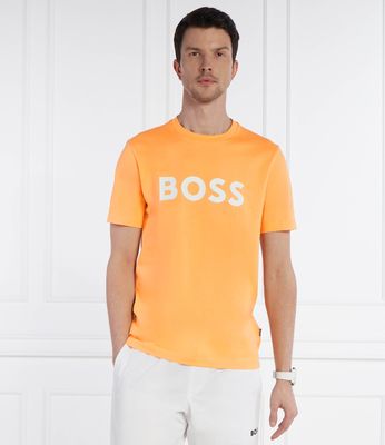 T-shirt męski na wiosnę BOSS BLACK ze sklepu: Gomez Fashion Store w kategorii: T-shirty męskie - zdjęcie 874714-BD9-10338_BB242M000119813