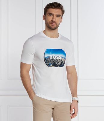 BOSS BLACK - T-shirt męski na wiosnę ze sklepu: Gomez Fashion Store w kategorii: T-shirty męskie - zdjęcie 874714-BD9-10338_BB242M000126101
