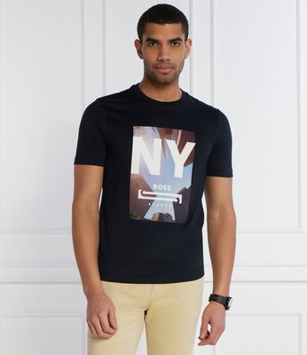 BOSS BLACK - T-shirt męski na wiosnę ze sklepu: Gomez Fashion Store w kategorii: T-shirty męskie - zdjęcie 874714-BD9-10338_BB242M000126404