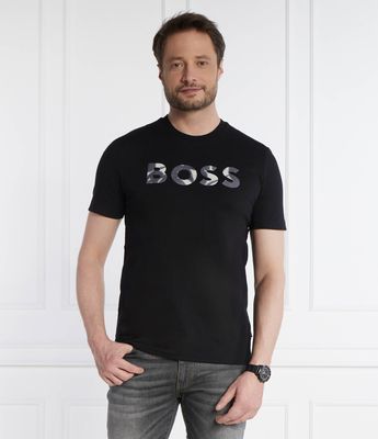 BOSS BLACK - T-shirt męski młodzieżowy ze sklepu: Gomez Fashion Store w kategorii: T-shirty męskie - zdjęcie 874714-BD9-10338_BB242M000138001