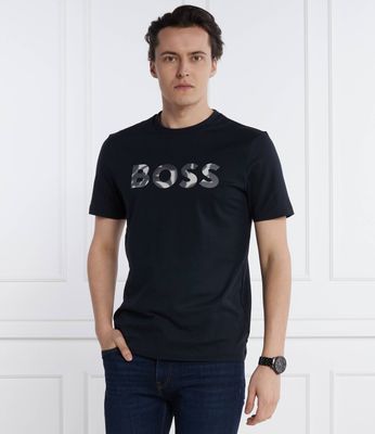 T-shirt męski wiosenny BOSS BLACK ze sklepu: Gomez Fashion Store w kategorii: T-shirty męskie - zdjęcie 874714-BD9-10338_BB242M000138404