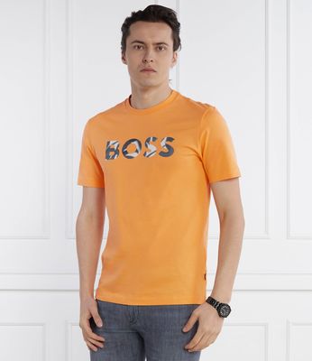 BOSS BLACK - T-shirt męski w stylu młodzieżowym ze sklepu: Gomez Fashion Store w kategorii: T-shirty męskie - zdjęcie 874714-BD9-10338_BB242M000138813