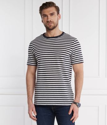 T-shirt męski casual na wiosnę BOSS BLACK ze sklepu: Gomez Fashion Store w kategorii: T-shirty męskie - zdjęcie 874714-BD9-10338_BB242M000139404