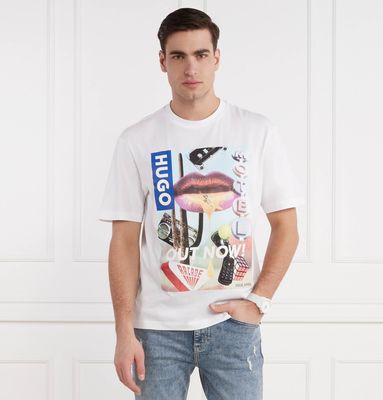 T-shirt męski młodzieżowy Hugo Blue ze sklepu: Gomez Fashion Store w kategorii: T-shirty męskie - zdjęcie 874714-BD9-10338_BJ242M000032100