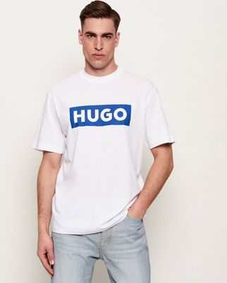 T-shirt męski Hugo Blue ze sklepu: Gomez Fashion Store w kategorii: T-shirty męskie - zdjęcie 874714-BD9-10338_BJ242M000054100