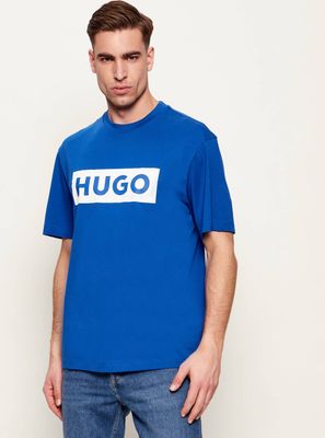 T-shirt męski na wiosnę młodzieżowy Hugo Blue ze sklepu: Gomez Fashion Store w kategorii: T-shirty męskie - zdjęcie 874714-BD9-10338_BJ242M000054493