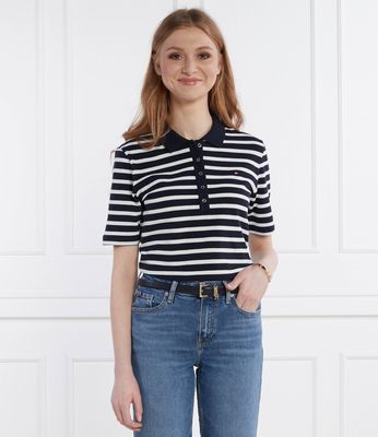 Bluzka damska casualowa Tommy Hilfiger ze sklepu: Gomez Fashion Store w kategorii: Bluzki damskie - zdjęcie 874714-BD9-10338_TH242W000224G55