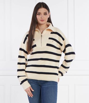 Tommy Hilfiger - Sweter damski ze sklepu: Gomez Fashion Store w kategorii: Swetry damskie - zdjęcie 874714-BD9-10338_TH242W000247760