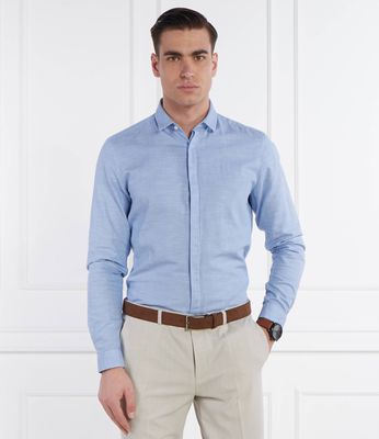 Koszula męska wiosenna HUGO ze sklepu: Gomez Fashion Store w kategorii: Koszule męskie - zdjęcie 874714-BD9-10338_BU242M000083459