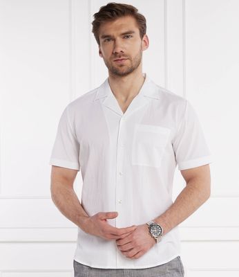 HUGO - Koszula męska z klasycznym kołnierzykiem ze sklepu: Gomez Fashion Store w kategorii: Koszule męskie - zdjęcie 874714-BD9-10338_BU242M000116199
