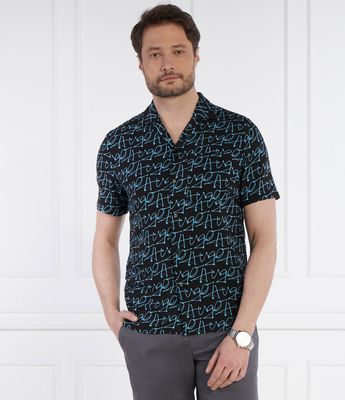 HUGO - Koszula męska na lato ze sklepu: Gomez Fashion Store w kategorii: Koszule męskie - zdjęcie 874714-BD9-10338_BU242M000119443