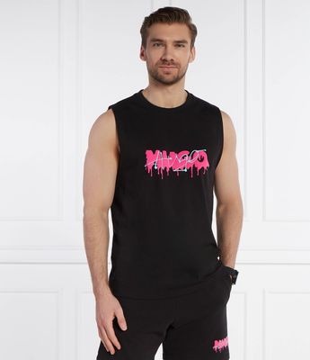 T-shirt męski HUGO ze sklepu: Gomez Fashion Store w kategorii: T-shirty męskie - zdjęcie 874714-BD9-10338_BU242M000169001