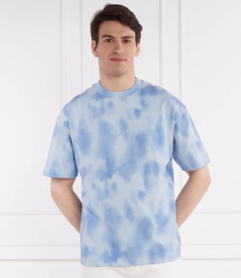 T-shirt męski wiosenny HUGO ze sklepu: Gomez Fashion Store w kategorii: T-shirty męskie - zdjęcie 874714-BD9-10338_BU242M000173485
