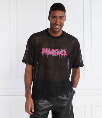 T-shirt męski młodzieżowy HUGO ze sklepu: Gomez Fashion Store w kategorii: T-shirty męskie - zdjęcie 874714-BD9-10338_BU242M000174001