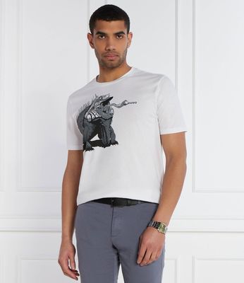 T-shirt męski na wiosnę HUGO ze sklepu: Gomez Fashion Store w kategorii: T-shirty męskie - zdjęcie 874714-BD9-10338_BU242M000187100