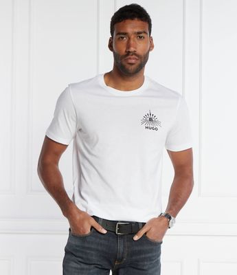 T-shirt męski HUGO ze sklepu: Gomez Fashion Store w kategorii: T-shirty męskie - zdjęcie 874714-BD9-10338_BU242M000188100