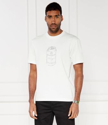 HUGO - T-shirt męski młodzieżowy ze sklepu: Gomez Fashion Store w kategorii: T-shirty męskie - zdjęcie 874714-BD9-10338_BU242M000190100