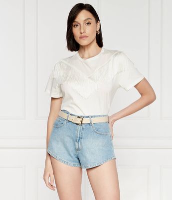 Bluzka damska casual Pinko ze sklepu: Gomez Fashion Store w kategorii: Bluzki damskie - zdjęcie 874714-BD9-10338_PI242W000040005