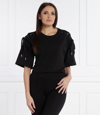 Pinko - Bluzka damska na wiosnę ze sklepu: Gomez Fashion Store w kategorii: Bluzki damskie - zdjęcie 874714-BD9-10338_PI242W000046099