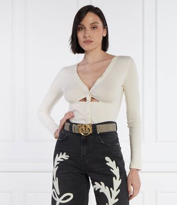 Bluzka damska jesienna casual Pinko ze sklepu: Gomez Fashion Store w kategorii: Bluzki damskie - zdjęcie 874714-BD9-10338_PI242W000054B04