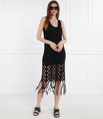 Sukienka dopasowana na lato Pinko ze sklepu: Gomez Fashion Store w kategorii: Sukienki - zdjęcie 874714-BD9-10338_PI242W000058099