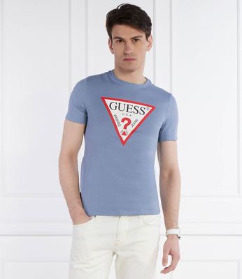 Guess - T-shirt męski na wiosnę młodzieżowy ze sklepu: Gomez Fashion Store w kategorii: T-shirty męskie - zdjęcie 874714-BD9-10338_GJ242M000004P35