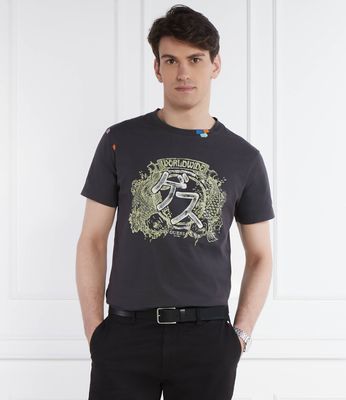 Guess - T-shirt męski młodzieżowy ze sklepu: Gomez Fashion Store w kategorii: T-shirty męskie - zdjęcie 874714-BD9-10338_GJ242M000039058