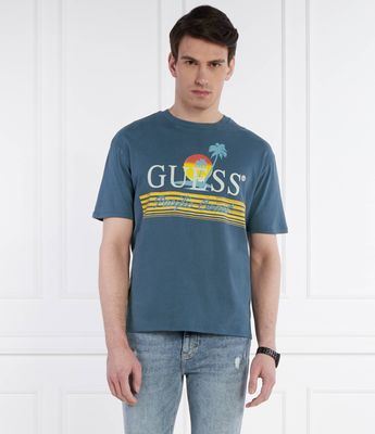Guess - T-shirt męski młodzieżowy ze sklepu: Gomez Fashion Store w kategorii: T-shirty męskie - zdjęcie 874714-BD9-10338_GJ242M000045P68