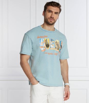T-shirt męski w stylu młodzieżowym Guess ze sklepu: Gomez Fashion Store w kategorii: T-shirty męskie - zdjęcie 874714-BD9-10338_GJ242M000046P67