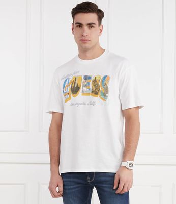 T-shirt męski w stylu młodzieżowym na wiosnę Guess ze sklepu: Gomez Fashion Store w kategorii: T-shirty męskie - zdjęcie 874714-BD9-10338_GJ242M000046F11
