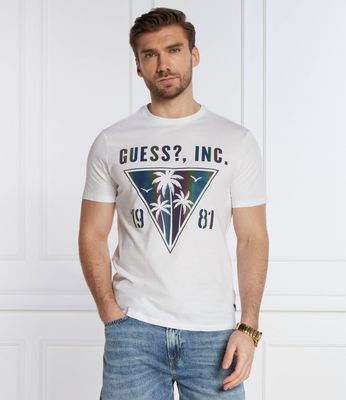 T-shirt męski wiosenny młodzieżowy Guess ze sklepu: Gomez Fashion Store w kategorii: T-shirty męskie - zdjęcie 874714-BD9-10338_GJ242M000047F11