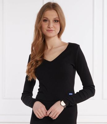 Bluzka damska Hugo Blue ze sklepu: Gomez Fashion Store w kategorii: Bluzki damskie - zdjęcie 874714-BD9-10338_BJ242W000014001