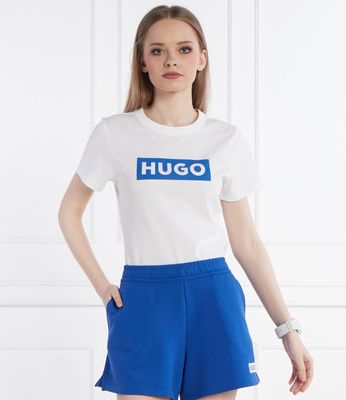 Bluzka damska na wiosnę Hugo Blue ze sklepu: Gomez Fashion Store w kategorii: Bluzki damskie - zdjęcie 874714-BD9-10338_BJ242W000028100