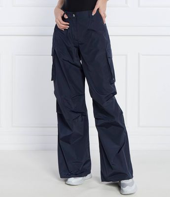 Spodnie damskie w stylu retro na jesień HUGO ze sklepu: Gomez Fashion Store w kategorii: Spodnie damskie - zdjęcie 874714-BD9-10338_BU242W000042464