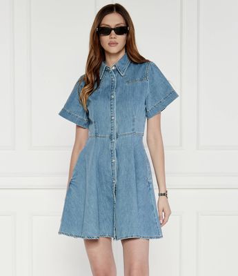 Sukienka koszulowa HUGO ze sklepu: Gomez Fashion Store w kategorii: Sukienki - zdjęcie 874714-BD9-10338_BU242W000052430