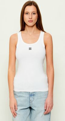Bluzka damska casual HUGO ze sklepu: Gomez Fashion Store w kategorii: Bluzki damskie - zdjęcie 874714-BD9-10338_BU242W000032100