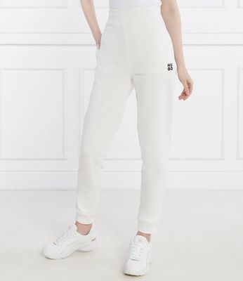 Spodnie damskie wiosenne HUGO ze sklepu: Gomez Fashion Store w kategorii: Spodnie damskie - zdjęcie 874714-BD9-10338_BU242W000078102