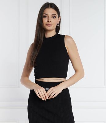 Bluzka damska na lato HUGO ze sklepu: Gomez Fashion Store w kategorii: Bluzki damskie - zdjęcie 874714-BD9-10338_BU242W000083001