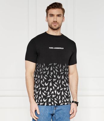 T-shirt męski na wiosnę Karl Lagerfeld ze sklepu: Gomez Fashion Store w kategorii: T-shirty męskie - zdjęcie 874714-BD9-10338_KL242M000124990