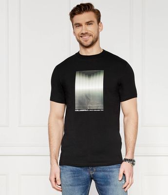 T-shirt męski młodzieżowy Karl Lagerfeld ze sklepu: Gomez Fashion Store w kategorii: T-shirty męskie - zdjęcie 874714-BD9-10338_KL242M000126991