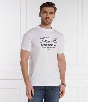 T-shirt męski na wiosnę Karl Lagerfeld ze sklepu: Gomez Fashion Store w kategorii: T-shirty męskie - zdjęcie 874714-BD9-10338_KL242M000130007