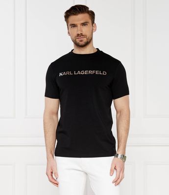 T-shirt męski w stylu młodzieżowym Karl Lagerfeld ze sklepu: Gomez Fashion Store w kategorii: T-shirty męskie - zdjęcie 874714-BD9-10338_KL242M000134990