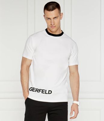 T-shirt męski na wiosnę młodzieżowy Karl Lagerfeld ze sklepu: Gomez Fashion Store w kategorii: T-shirty męskie - zdjęcie 874714-BD9-10338_KL242M000153007