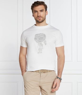T-shirt męski w stylu młodzieżowym na wiosnę Karl Lagerfeld ze sklepu: Gomez Fashion Store w kategorii: T-shirty męskie - zdjęcie 874714-BD9-10338_KL242M000158007