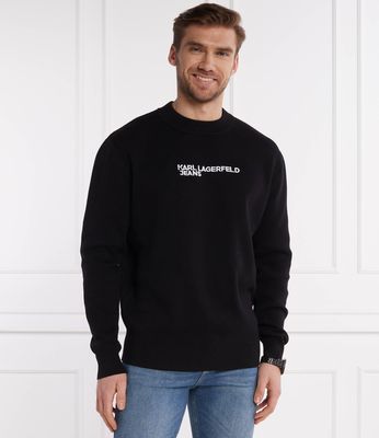 Karl Lagerfeld Jeans - Sweter męski zimowy ze sklepu: Gomez Fashion Store w kategorii: Swetry męskie - zdjęcie 874714-BD9-10338_KJ242M000010002