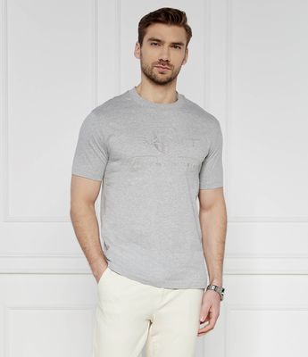 T-shirt męski casualowy Gant ze sklepu: Gomez Fashion Store w kategorii: T-shirty męskie - zdjęcie 874714-BD9-10338_GA242M000026930