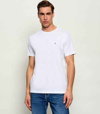 T-shirt męski na lato Gant ze sklepu: Gomez Fashion Store w kategorii: T-shirty męskie - zdjęcie 874714-BD9-10338_GA242M000017110